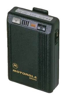 A numeric pager displaying a phone number.